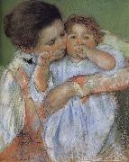 Mary Cassatt Mother and son oil painting on canvas